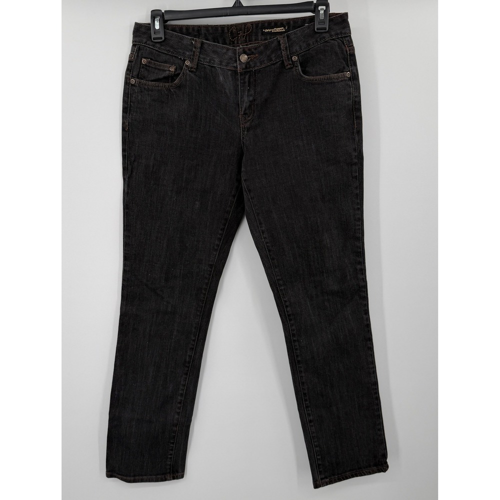 Chip and Pepper Steamer Lane‎ Skinny Jeans Black Charcoal Size 13 Stretch Denim